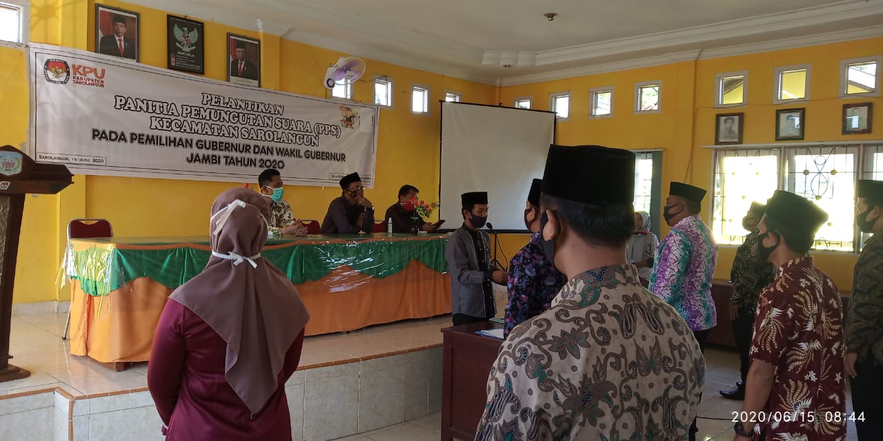 KPU Sarolangun Lantik Anggota PPS 