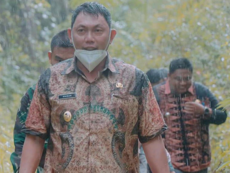 Wabup Bersama Dandim 0419 Tinjau Lokasi TMMD di Muara Papalik