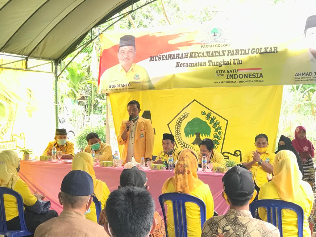 Muscam Golkar Tungkal Ulu, Ahmad Jahfar Minta Kader Partai Tetap Solid