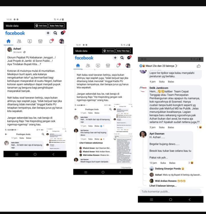 Sentak nya Seorang Pejabat Kadis PUPR Malah Punya jiwa Preman Menantang Bertinju Kepada Azhari Selaku Tim Percepat Pembangunan Di Wilayah Kabupaten Ta
