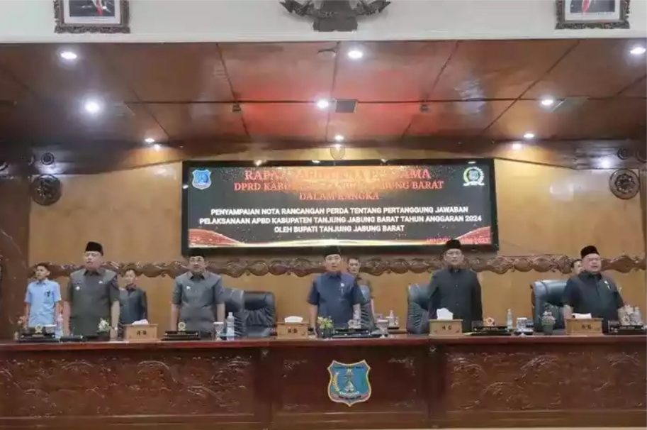 DPRD Tanjabbar Gelar Rapat Paripurna Pertama Untuk Penyampaian Nota Pengantar Reperda RPJMD