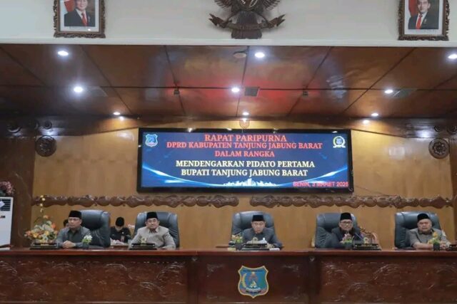 DPRD Tanjabbar Gelar Rapat Paripurna Dengarkan Pidato Awal Masa Jabatan Bupati dan Wabup