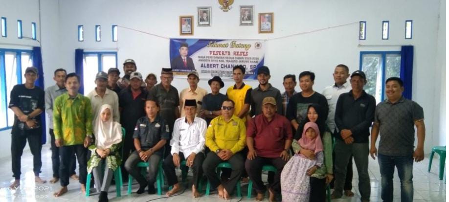 Albert Chaniago Tampung Aspirasi Masyarakat Suak Labu dalam Reses DPRD Tanjab Barat