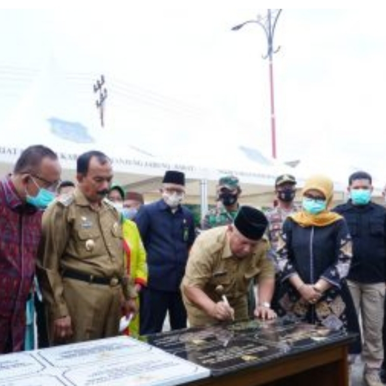 Bupati Dan Wakil Bupati Tanjabbar Kembali Resmikan Proyek Fisik Insfrastruktur
