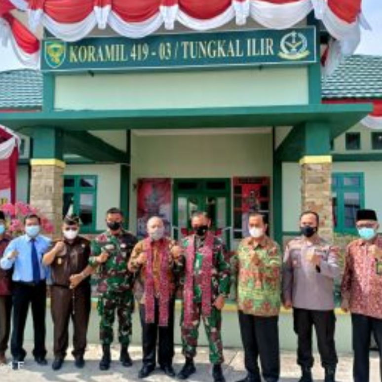 Bupati Hadiri Acara Peresmian Kantor Dan Rumdis Koramil 419-03 Tungkal Ilir Kodim 0419 Tanjung Jabung