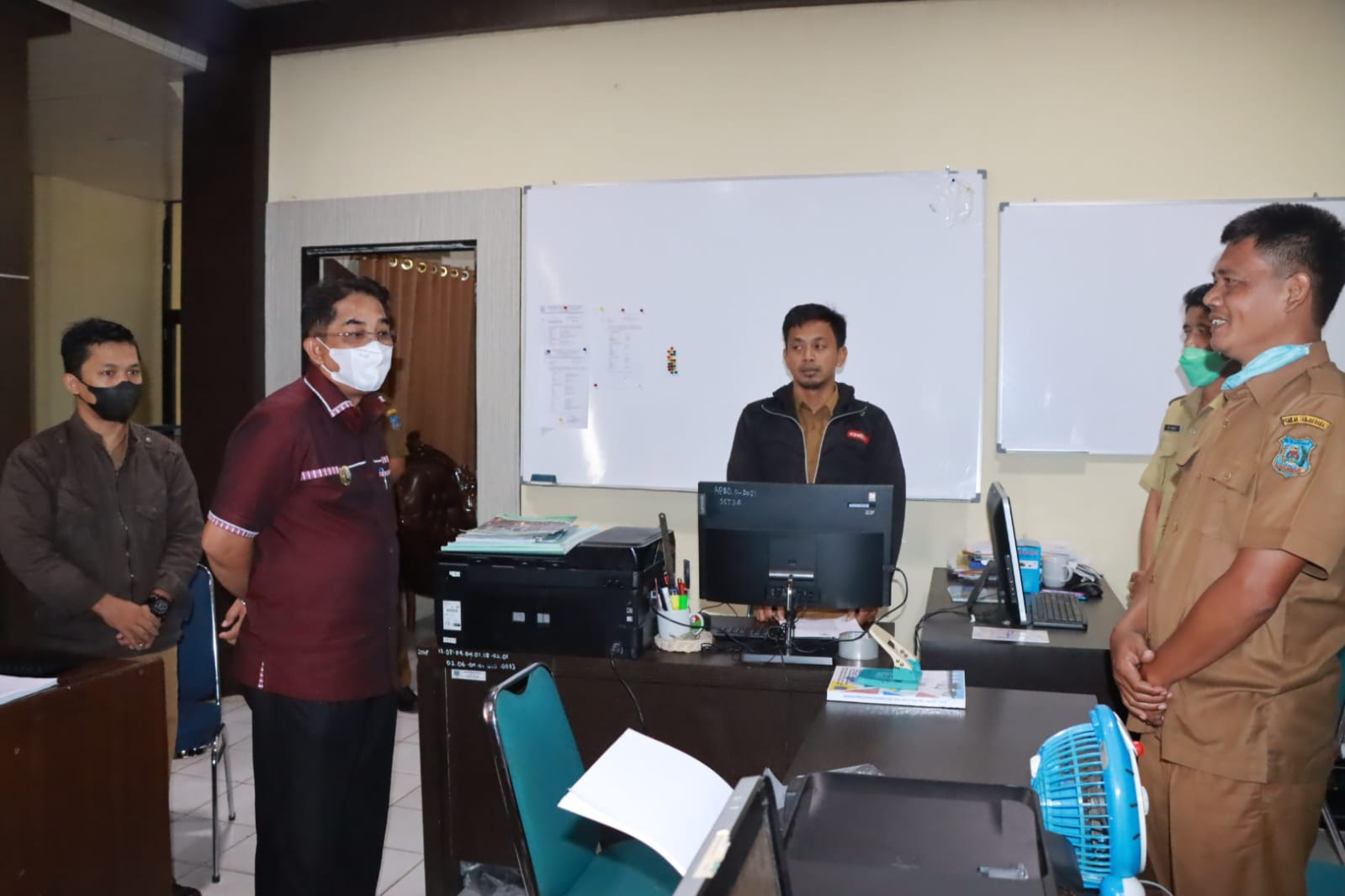 Bupati Tanjab Barat Sidak kehadiran ASN dilingkup Sekda Tanjab Barat